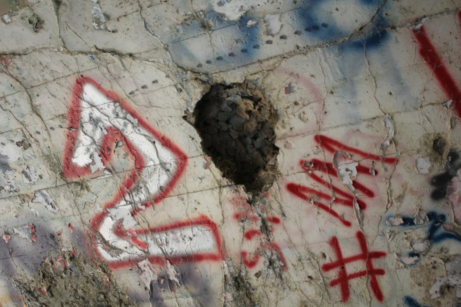 Hole in ceiling